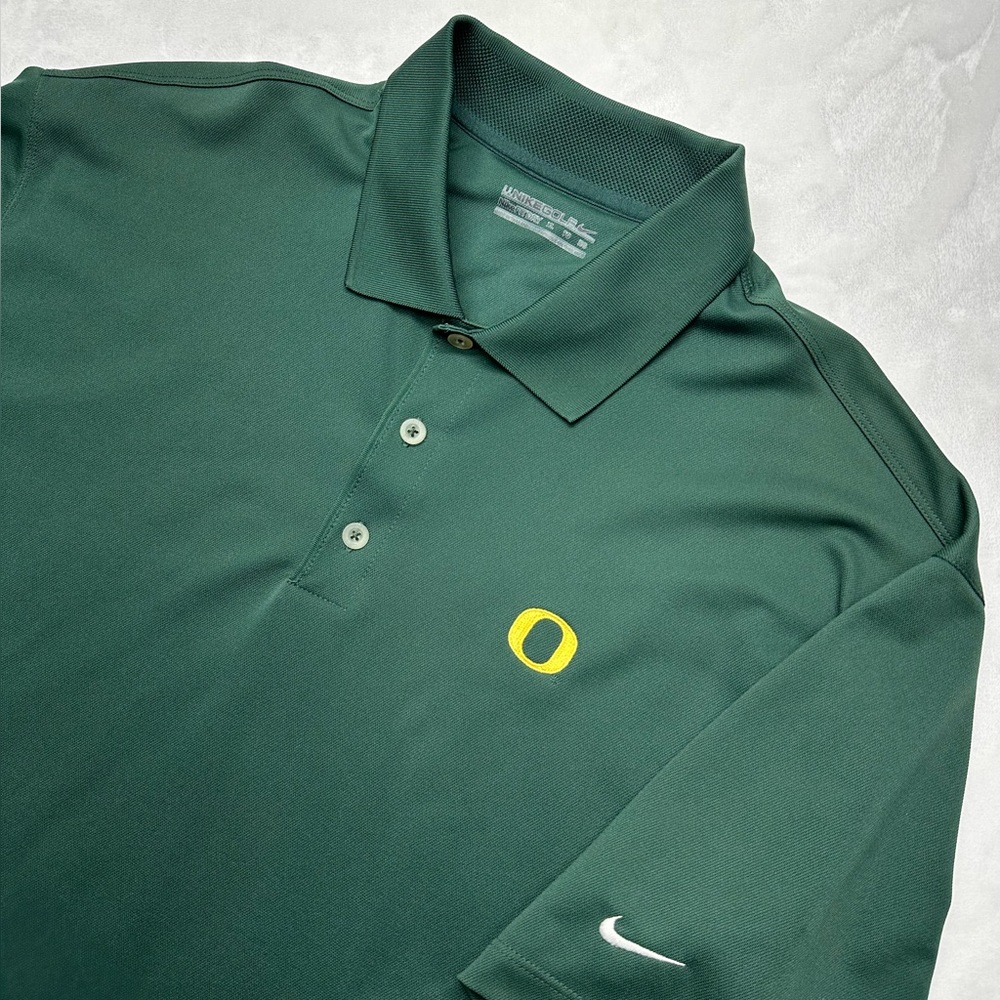 Nike Fit Dry Oregon Ducks Short Sleeve Golf Polo Shirt